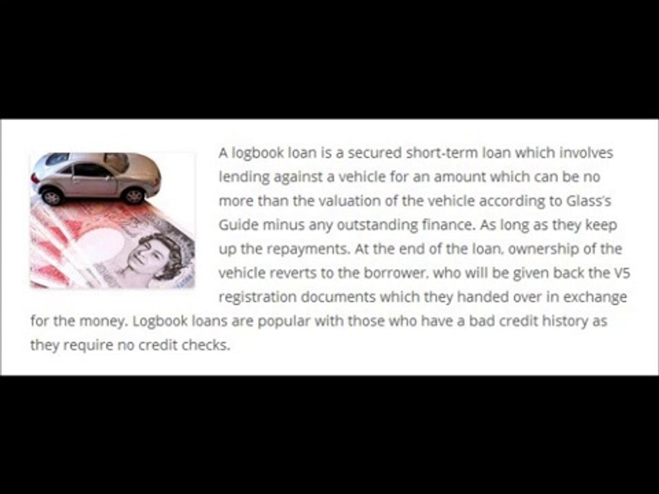 SGE Loans l What is a Logbook Loan