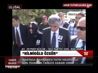 AV. ZEYNEP KÜÇÜK, HİLMİOĞLU'NUN TAHLİYESİNİ DEĞERLENDİRİYOR.