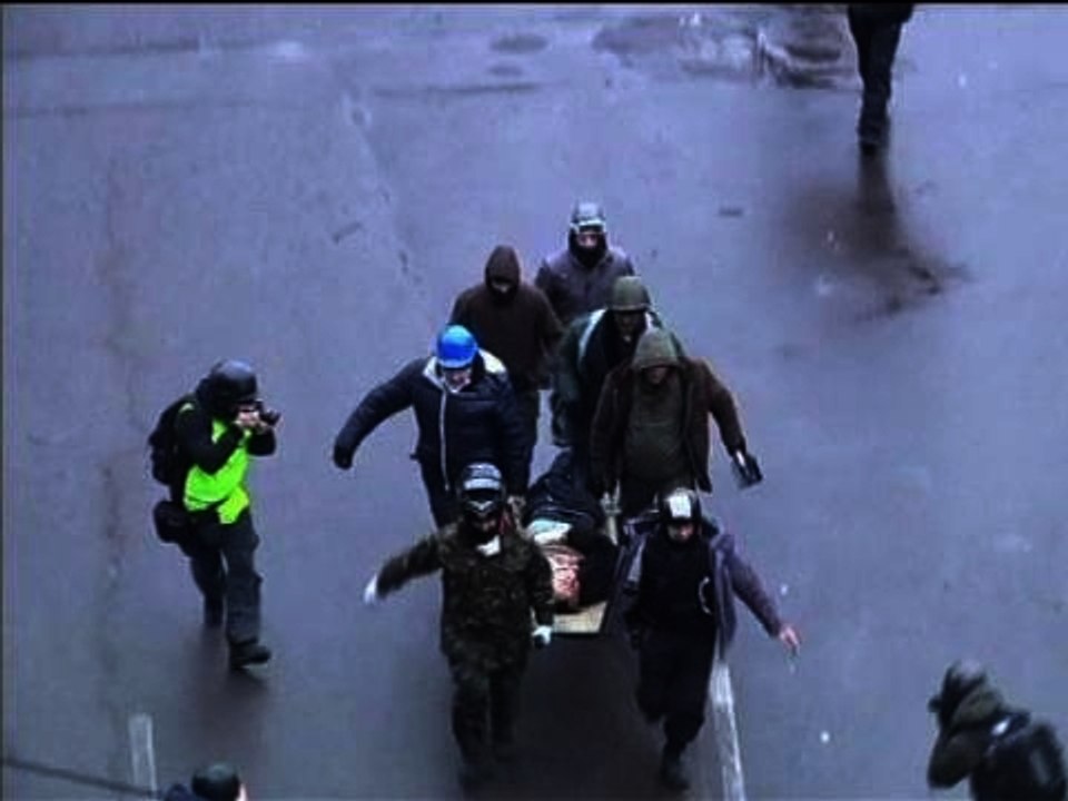 Des tirs à balles réelles à Kiev - 20/02