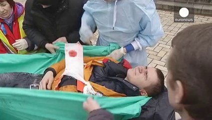 Kiev : des manifestants tués, des blessés soignés à St Michel
