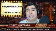 Nebraska Cornhuskers vs. Penn St Nittany Lions Pick Prediction NCAA College Basketball Odds Preview 2-20-2014