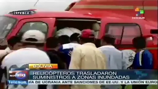 Obreros y Estado bolivianos ayudan a damnificados por las lluvias