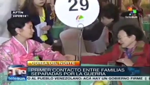 Emotivo reencuentro de familias coreanas separadas por la guerra
