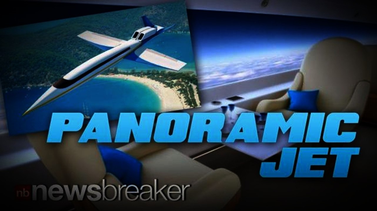 PANORAMIC JET: Private Plane Offers Window Screens that Cover Entire Wall Length
