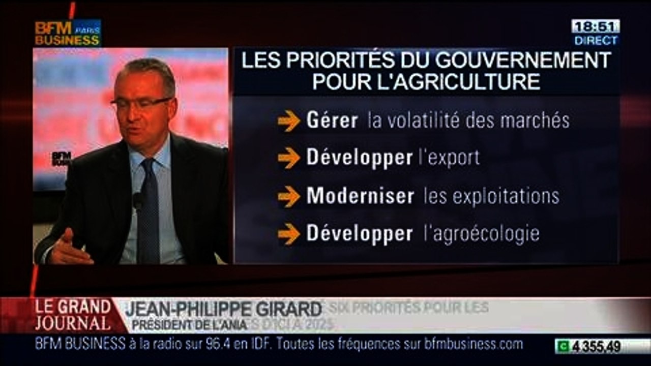 Jean-Philippe Girard, président de l'Association nationale des industries alimentaires, dans Le Grand Journal – 20/02 4/4