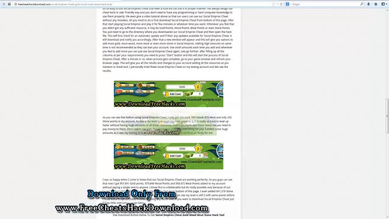 Social Empires Cheats Gold Wood Meat Hack (2014 Update)