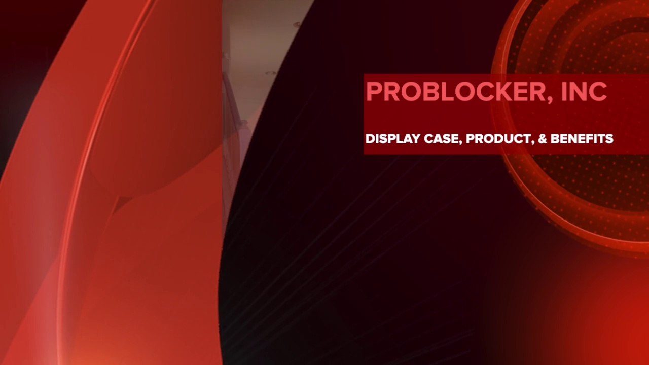 Problocker display box, product packaging, and benefits of Ninja SPRAY GOGGLES