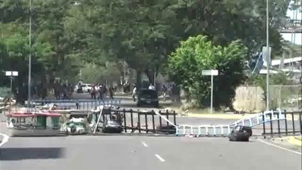 En Los Raudales, Altavista, Puerto Ordaz, ayer 19-2-14 guardia nazi(onal)