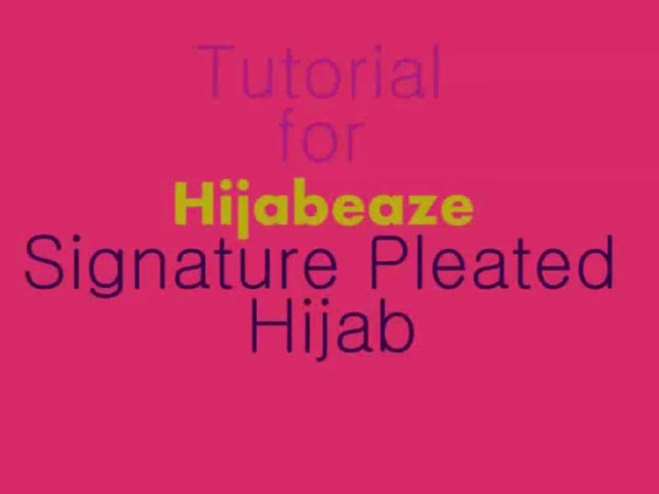Pleated Hijab Tutorial | Hijabeaze by Urooj Asif