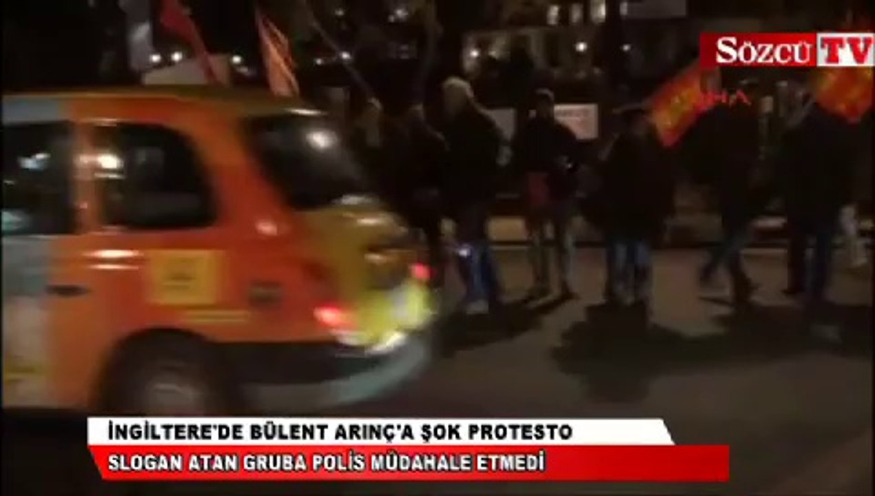 İngiltere'de Bülent Arınç'a şok protesto