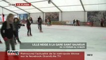 Lille Neige à la gare Saint Sauveur