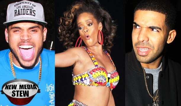RIHANNA, CHRIS BROWN, DRAKE: MTV VMA 2012 Drama