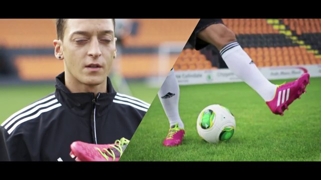 Mesut Özil on his Samba Predator LZ adidas Football
