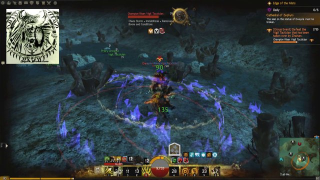GW2 Soloing Champion Risen Vigil Tactician on Ranger