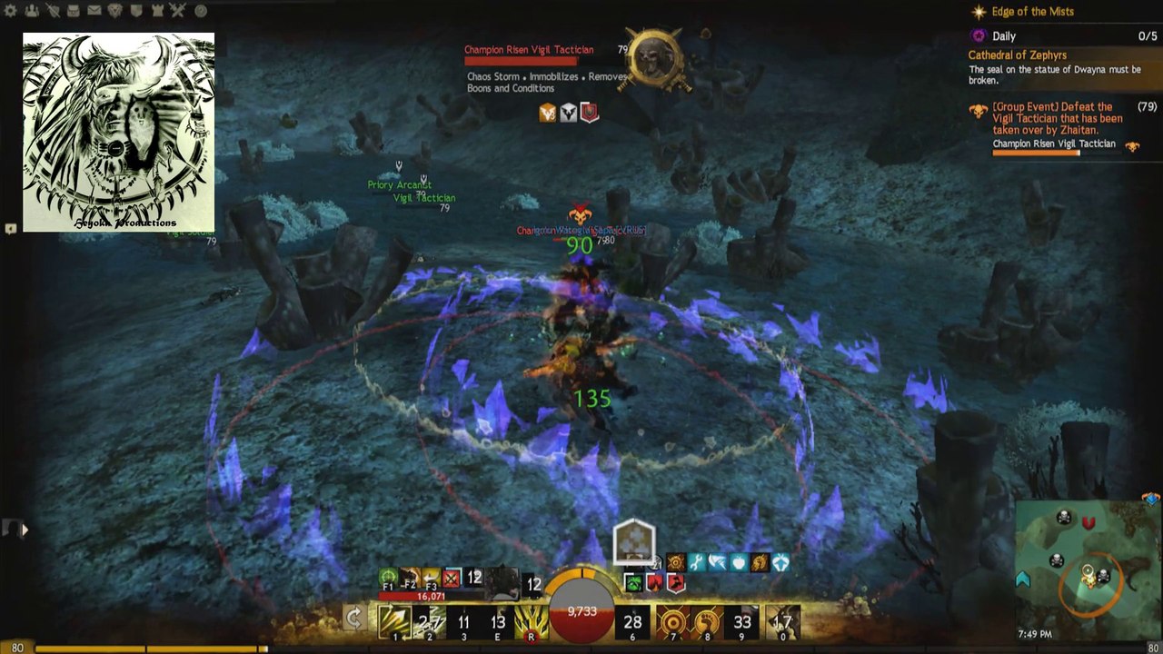 GW2 Soloing Champion Risen Vigil Tactician on Ranger