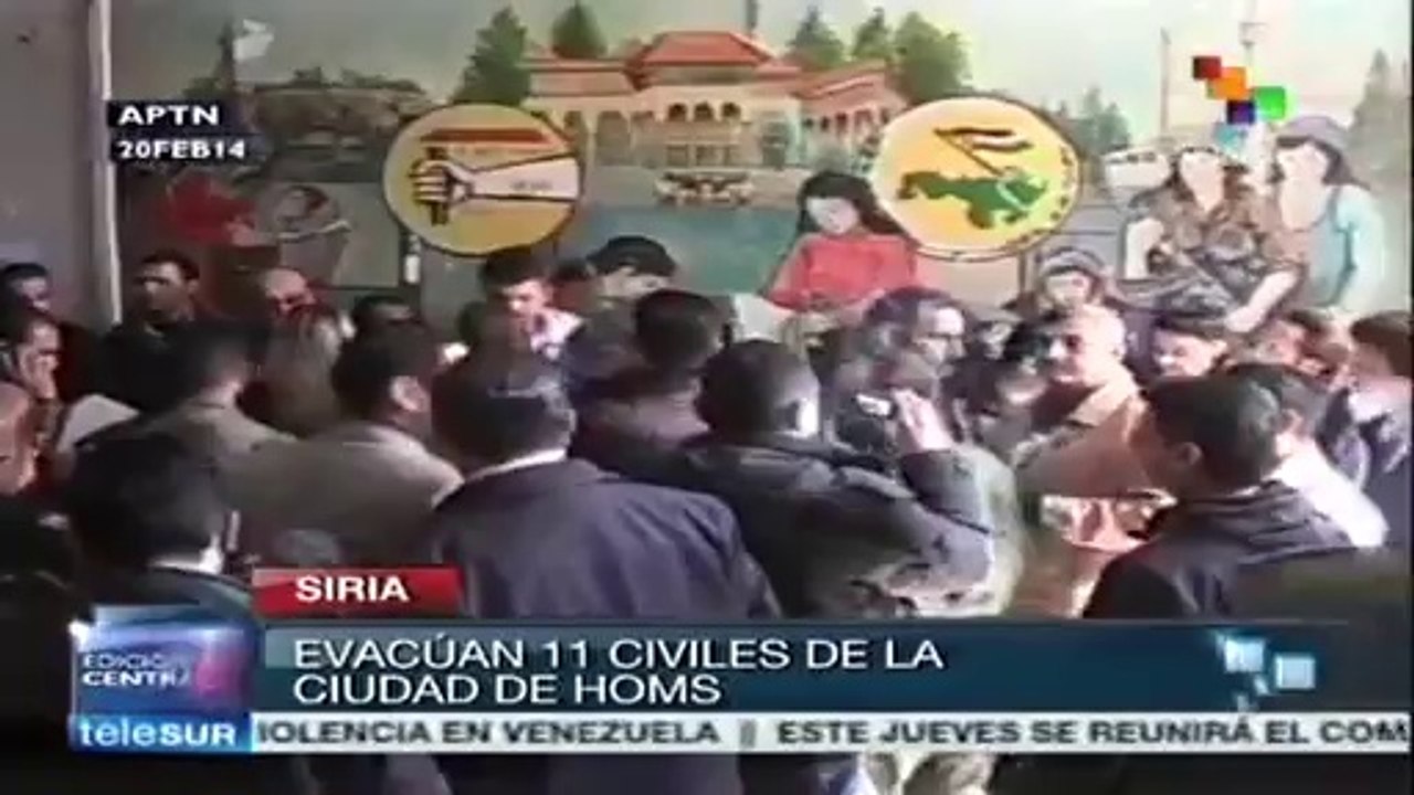 Evacúan a otros 11 civiles de Homs, Siria