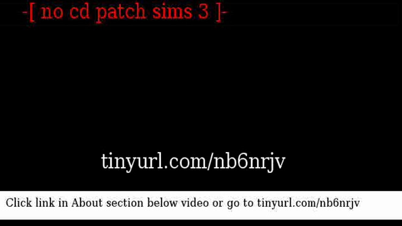 no cd patch sims 3