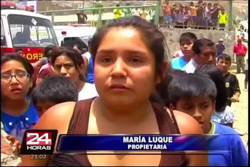 Carabayllo: camión se empotró contra dos viviendas y dejó un menor herido