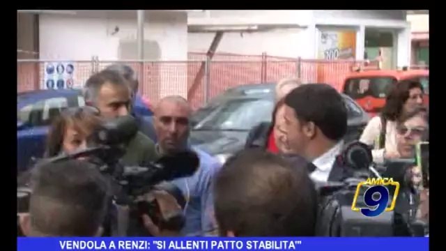 Vendola a Renzi si allenti patto di stabilità