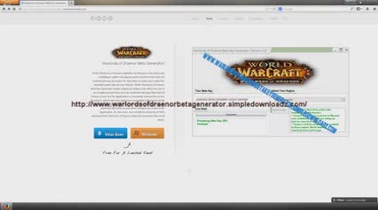Warlords of Draenor Beta Key Generator / téléchargement