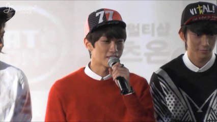 140217 명동 햇츠온 팬사인회 오프닝&엔딩 - 진영.