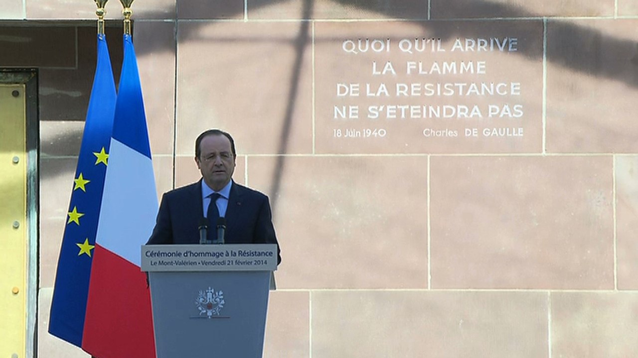 Discours au Mont-Valérien en hommage à la Résistance