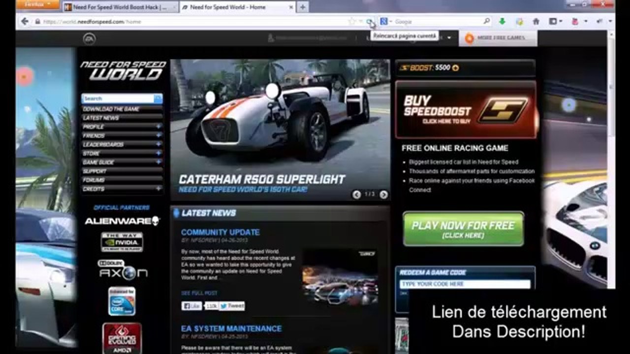 Need for Speed World Boost Hack 2014