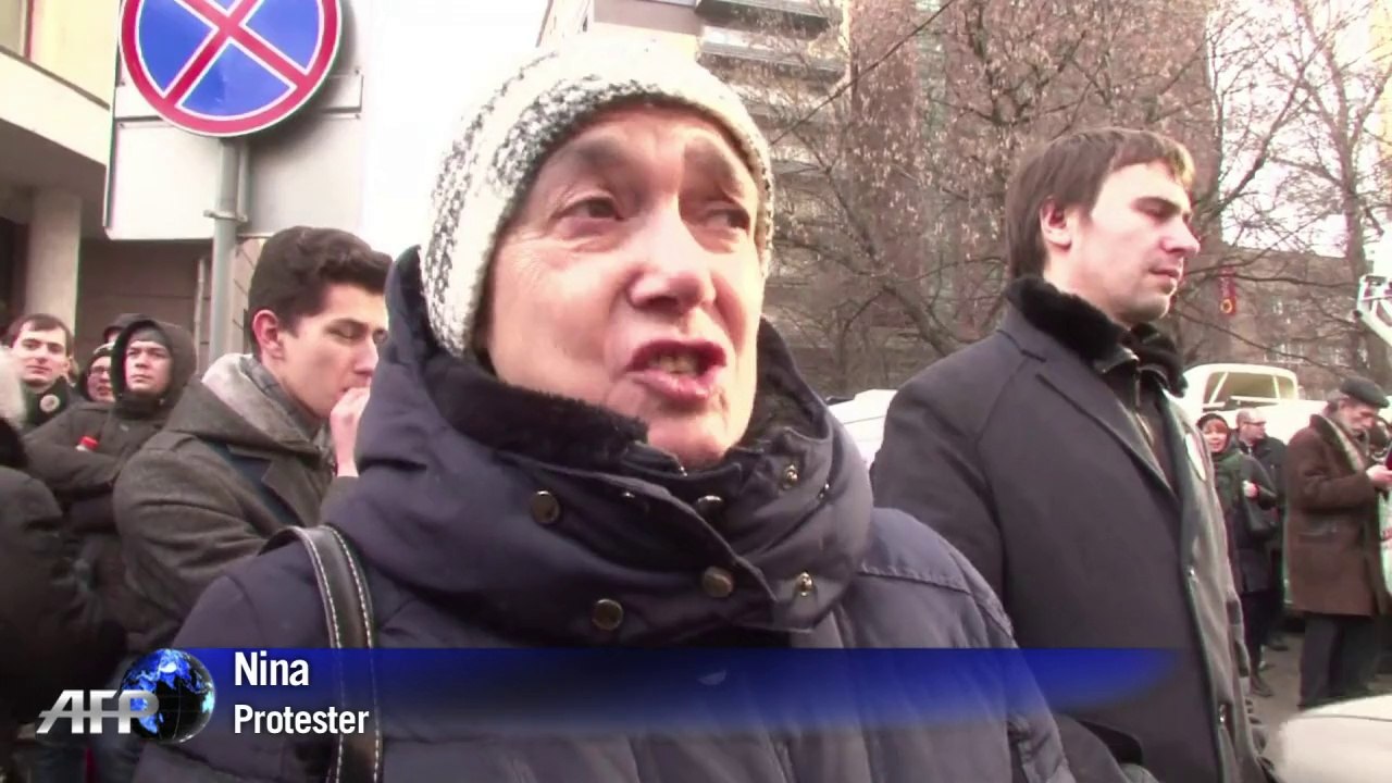 Protest as verdict due in anti-Putin protest trial