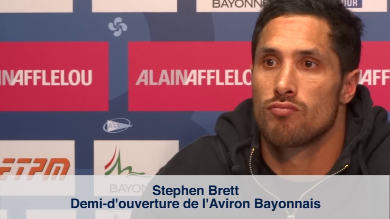 Bayonne-Toulon: Stephen Brett se confie