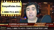 Memphis Grizzlies vs. LA Clippers Pick Prediction NBA Pro Basketball Odds Preview 2-21-2014
