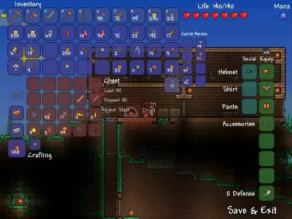 Terraria "let's spiel" (let's play) 28: verseuchte nachtwanderung