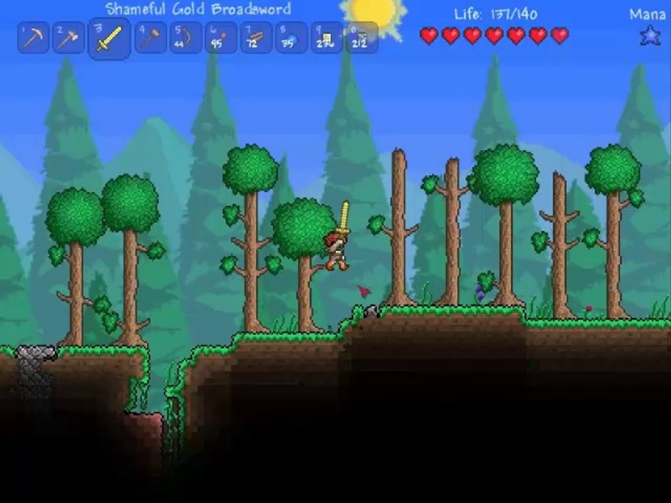 Terraria "let's spiel" (let's play) 29: shameful broadsword