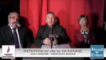 AGDE - 2014 - Alain LEBAUBE - Candidat du FRONT NATIONAL et d'AGDE BLEU MARINE par Didier DENESTEBE