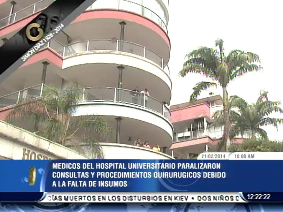 Médicos del Hospital Universitario paralizan procedimientos quirúrgicos tras falta de insumos