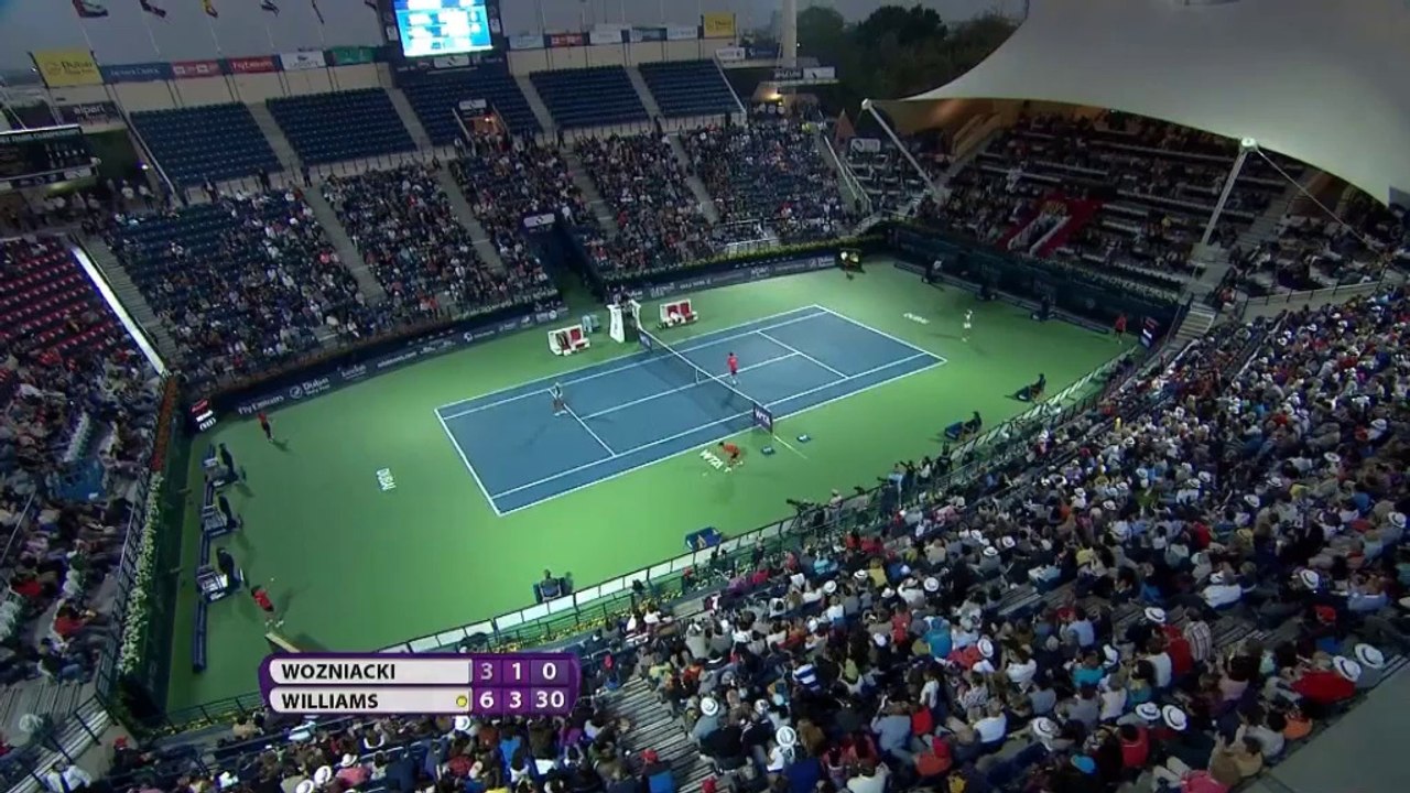 V Williams vs Wozniacki - Dubai Tennis Championships, Semi-finals