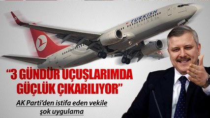 Milletvekili M. Çetin'in THY uçağından indirilmesi