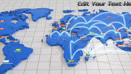 World Network Connection - After Effects Template