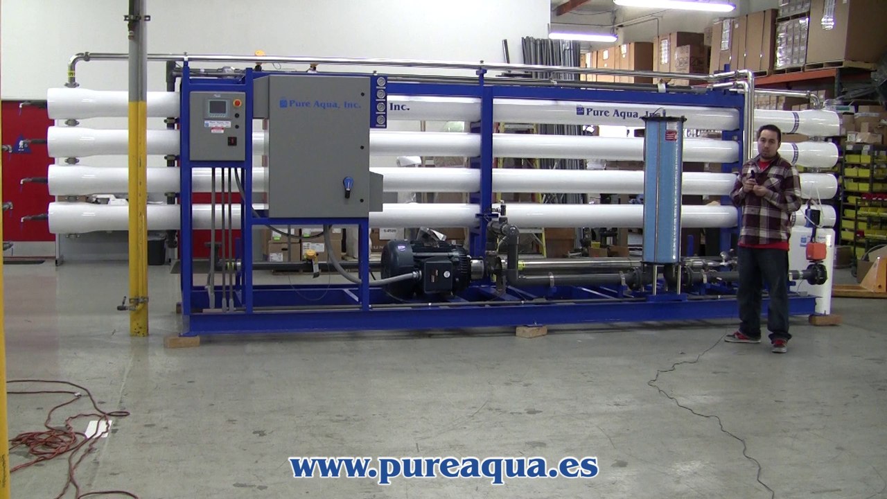 Pure Aqua| Sistema De Osmosis Inversa Para Agua De Mar Mexico 112,000 GPD