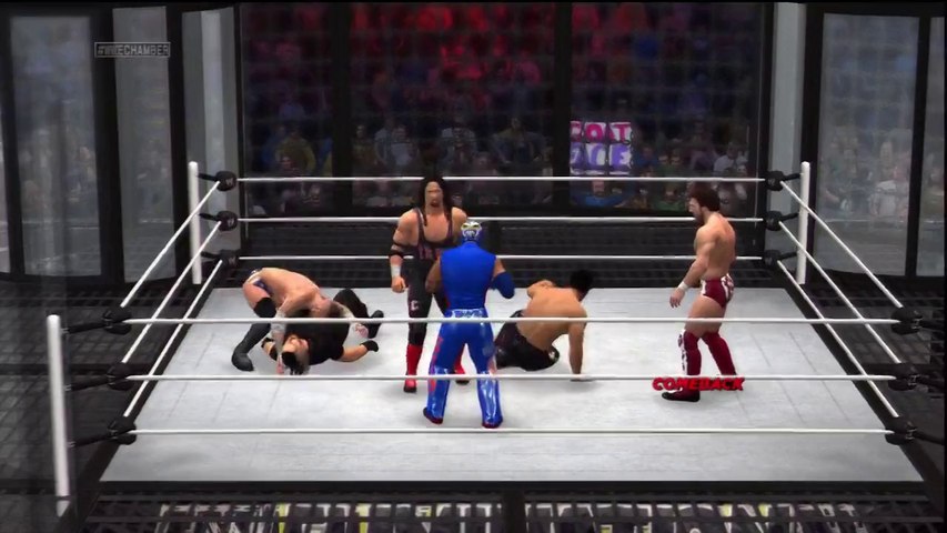PS3 - WWE 2K14 - Elimination Chamber - Cruiserweight Championship - Rollins, Punk, Bryan, Syxx, Mysterio & Fandango