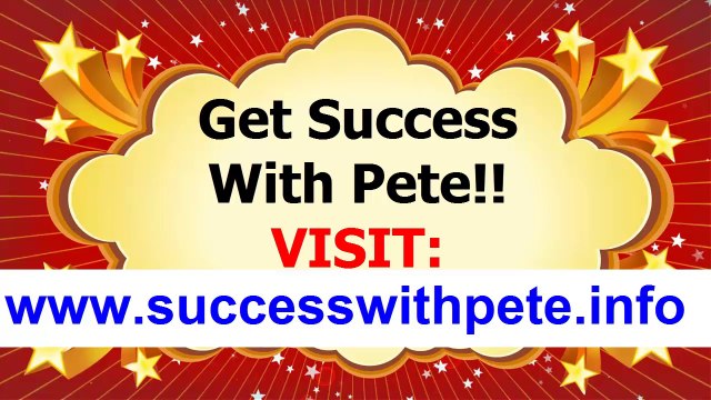 Success With Pete Review - Peter Worthington Does It Really Work Is it Scam Or Legit Partner With Peter And He Will Create A Free Commission Website And Get A Free Domain Name 2014 Successful With Pete Testimonials And Reviews
