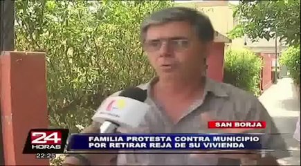 Municipio de San Borja quitó rejas de seguridad de una casa