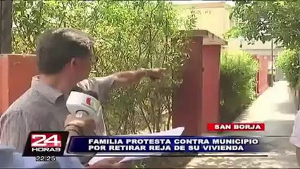 Municipio de San Borja quitó rejas de seguridad de una casa