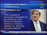Maduro: John Kerry amenaza a Venezuela con más violencia