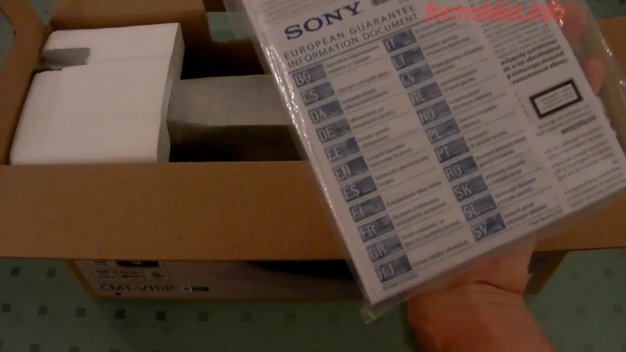 Sony CMT V11iP sistema audio domestico   Unboxing    Esclusiva mondiale