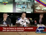 (Vídeo) Ministro Chacón Hechos vandálico son mecanismos no democrático de asalto al poder