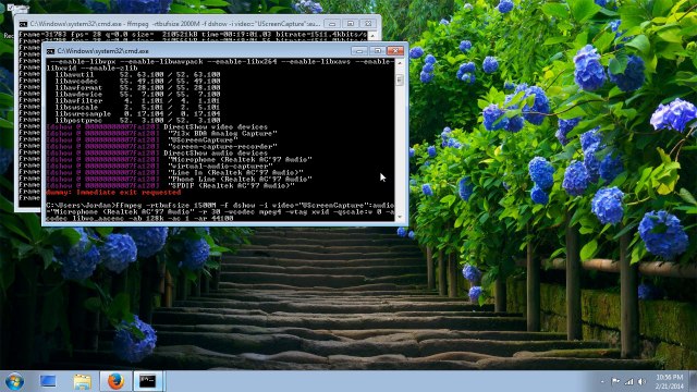 Screen Capture with FFmpeg (Windows)