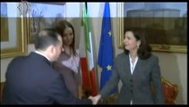 Roma - Camera, Boldrini riceve Eugenia Tymoshenko (21.02.14)