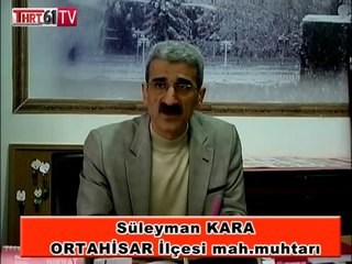 TRTHABER61TV Röportajı ortahisar mah  muhtarı