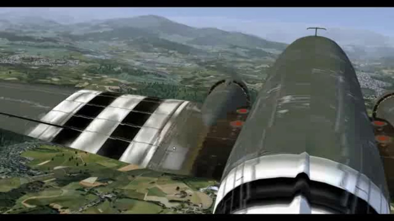 Flightgear les environs de LFLR en DC3-C47