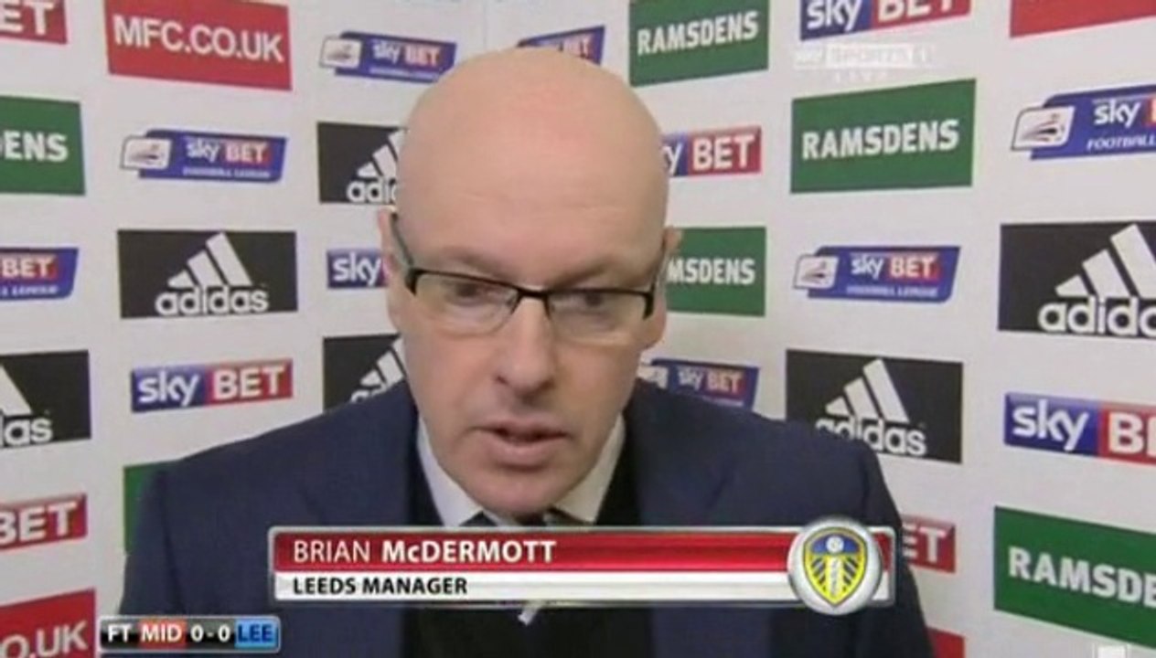 Brian McDermott Interview - Post Middlesbrough #LUFC